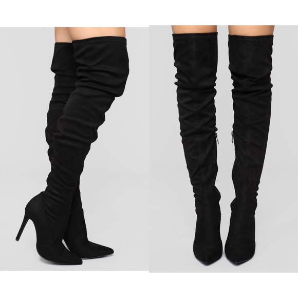 Fashion Nova Shoes - Thigh high heel boots